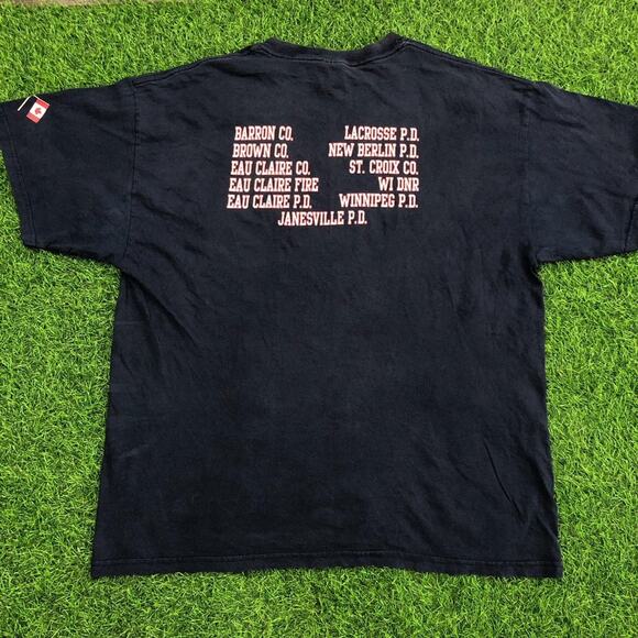 Navy 21st Annual EAU Claire All-Cops Softball Graphic Tee - Picture 2 of 5